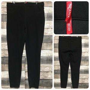Spanx Denim Leggings Women’s 1X Black (Inseam 26.5) Stretch Casual